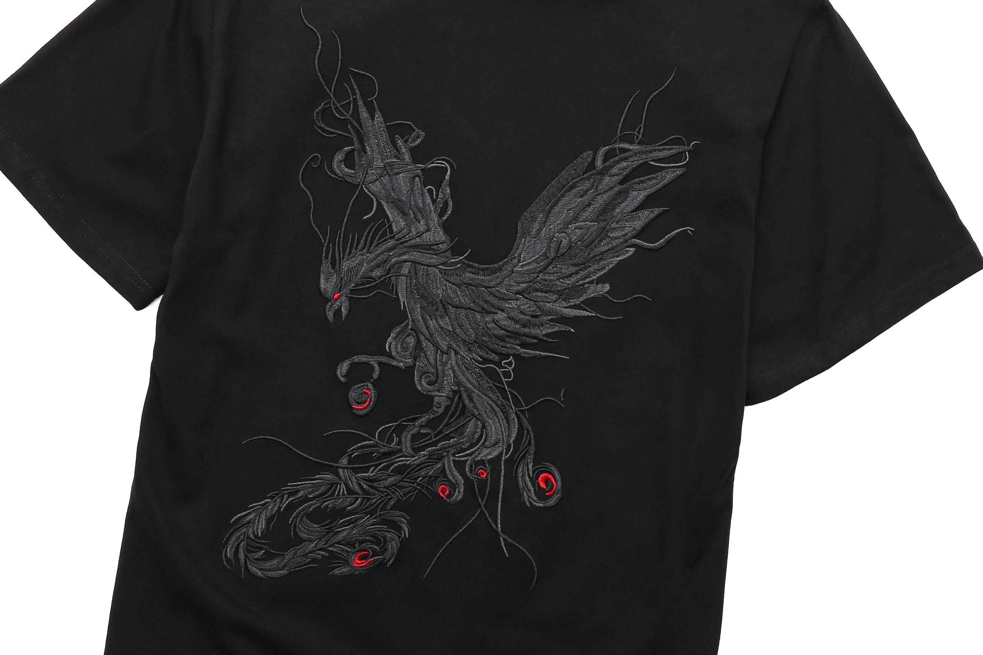 KH617 Rebirth of the Phoenix Embroidery Tee - White / S