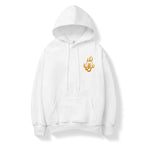 KH9017 Rich Tiger Embroidery Hoodie - White / S