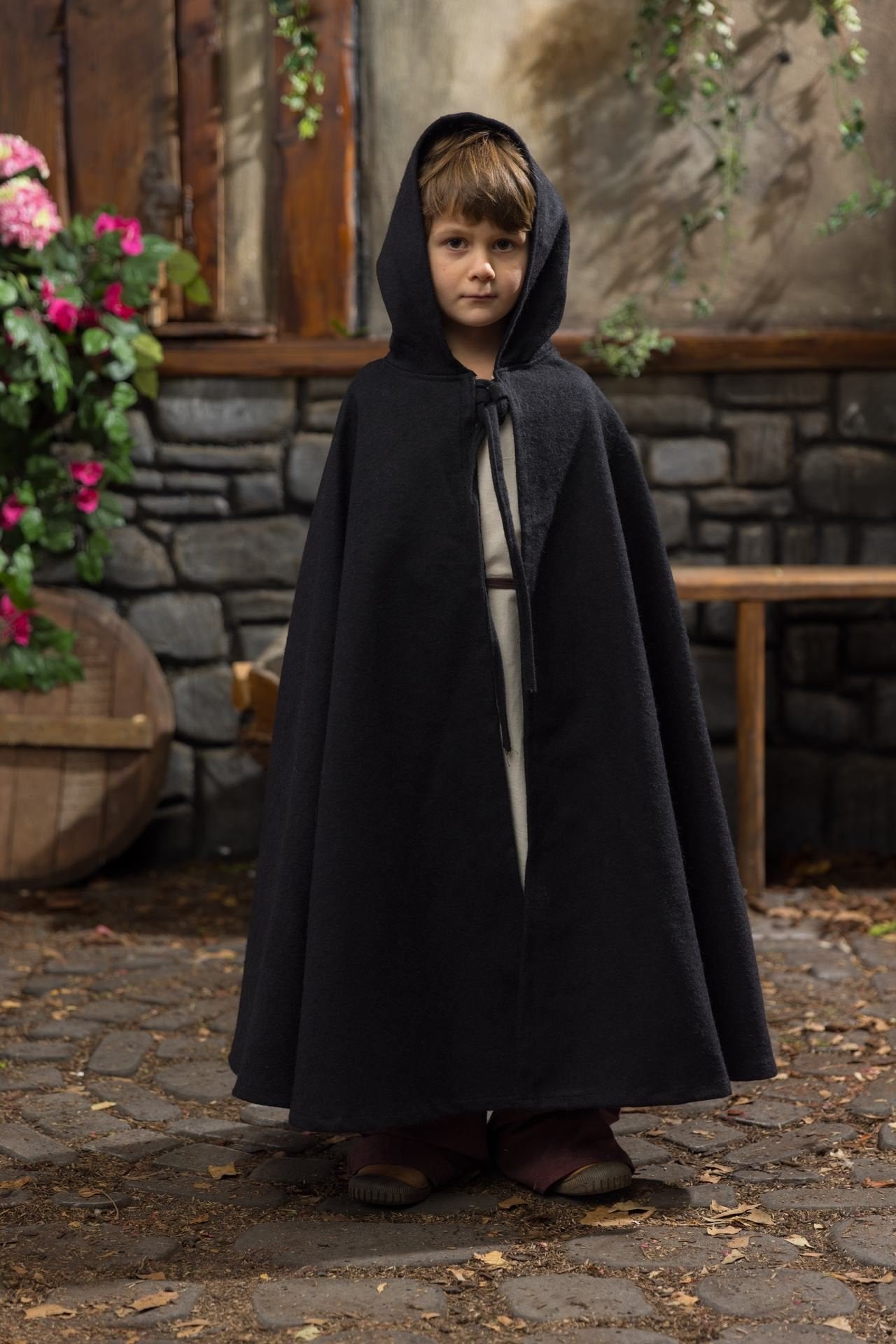Children's Cape Leanaa Black