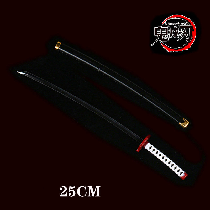 Kimetsu no Yaiba Sword Weapon Demon Slayer Satoman Tanjiro Cosplay Sword 1:1 Anime Ninja Knife Wood 25cm Katana Prop