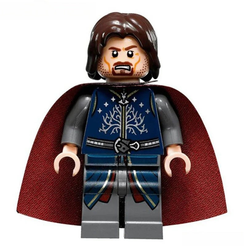 King Aragorn Lord of The Rings Lego Minifigures Custom Toys