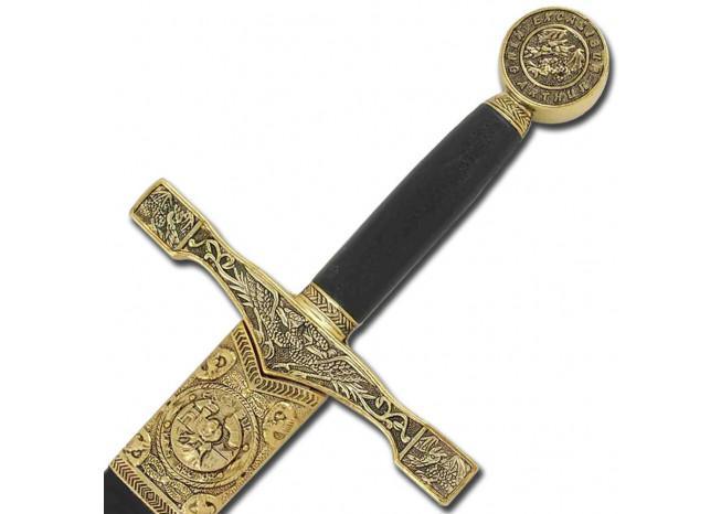 King Arthur Excalibur Replica Longsword Gold