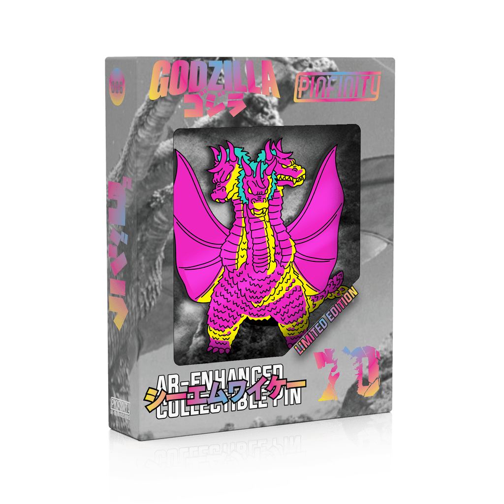 King Ghidorah Showa Era CMYK Edition AR Pin