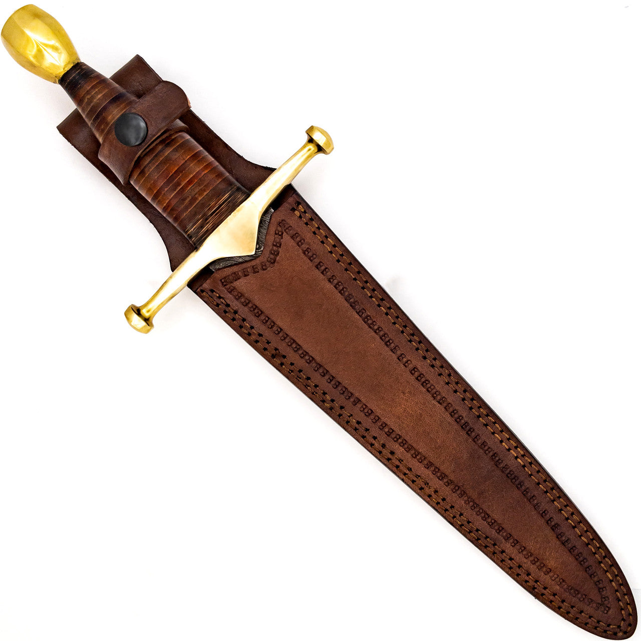 King of Thieves Full Tang Damascus Steel Arming Dagger Short Sword