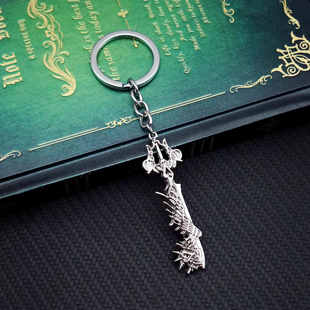 Kingdom Hearts Keychain Sora Key Keyblade Weapon Keyring Keychains for Men Game Accessories Car Key Ring Pendant llaveros