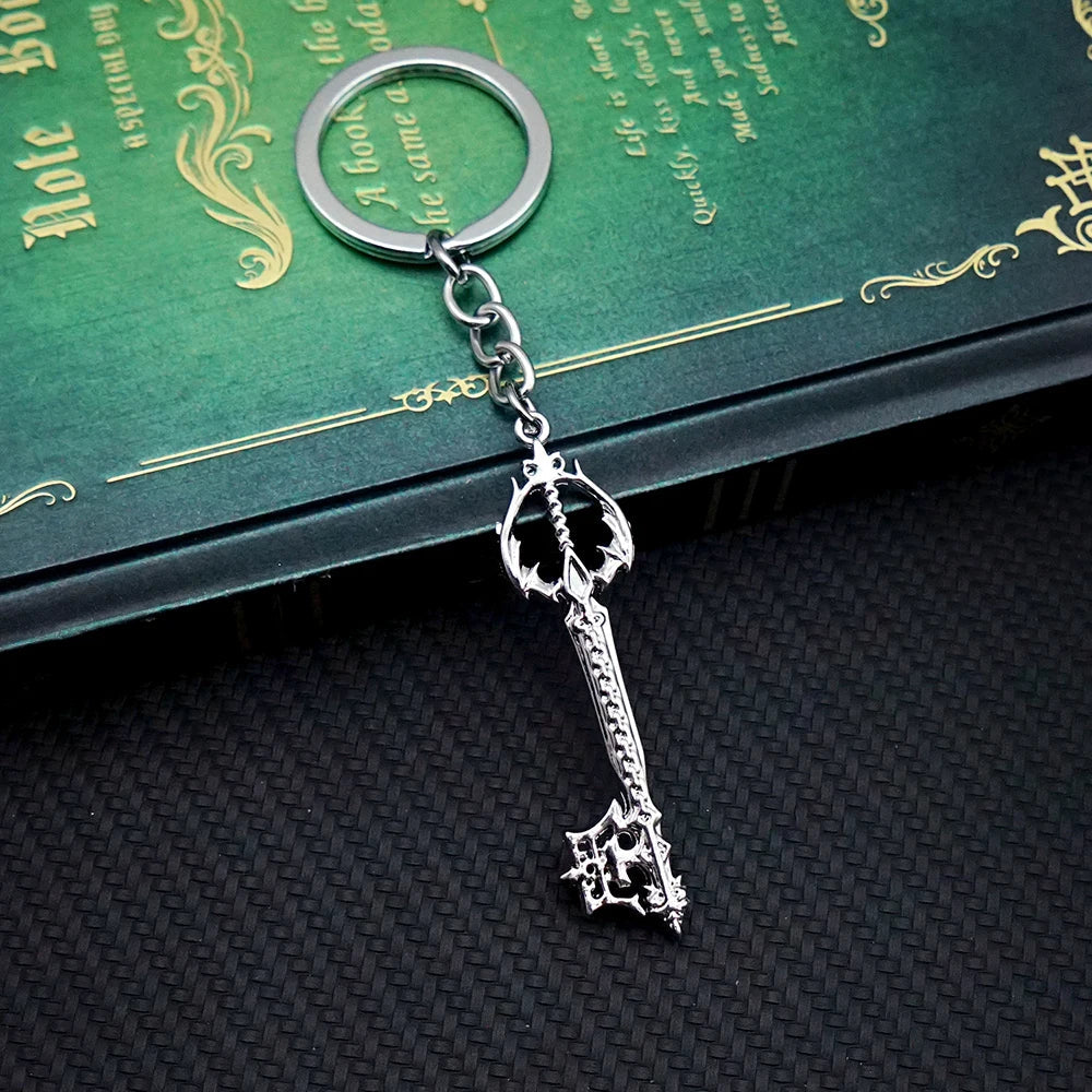 Kingdom Hearts Keychain Sora Key Keyblade Weapon Keyring Keychains for Men Game Accessories Car Key Ring Pendant llaveros