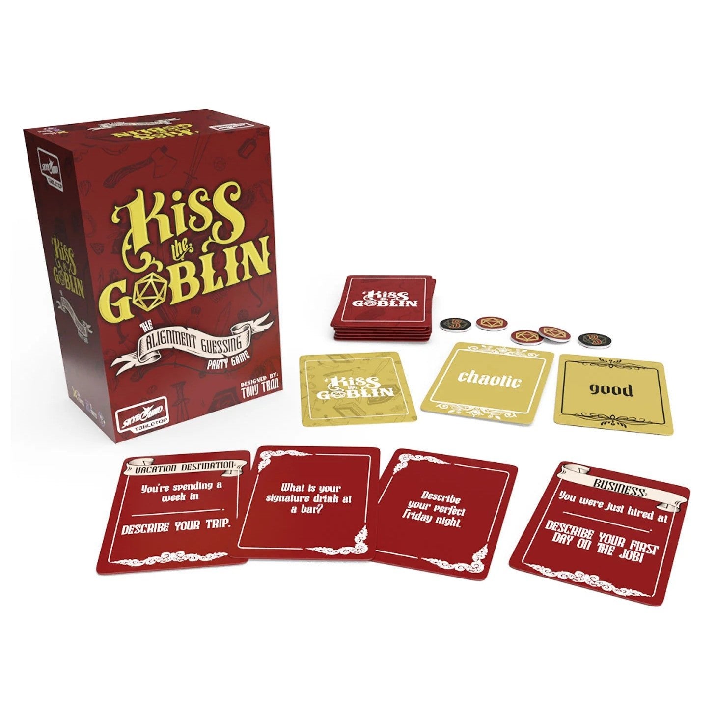 Kiss The Goblin: The Alignment Guessing Party Game, 2-8 Players (Ages 11+)