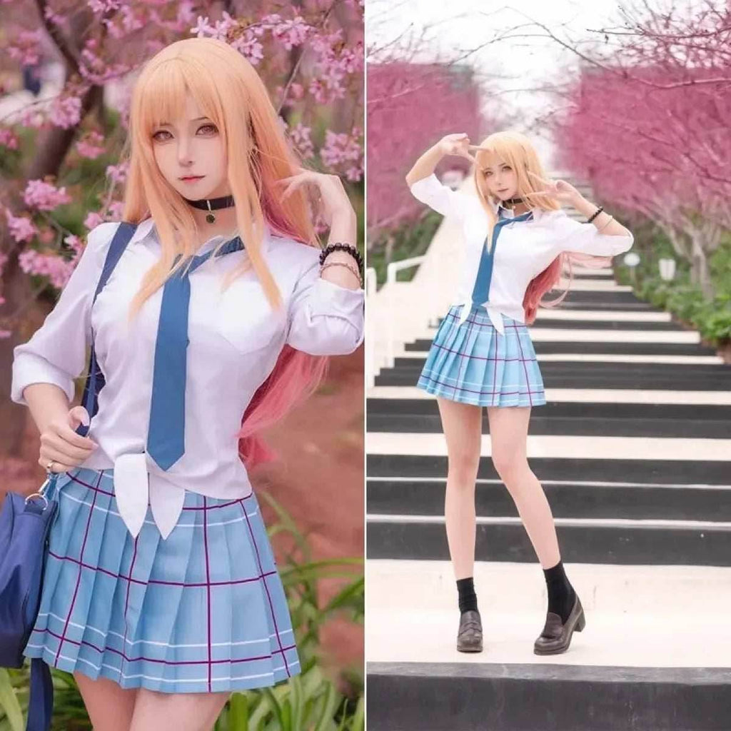 Kitagawa Marin School Uniform Cosplay – My Dress-Up Darling Set for Women - Costume Only / L