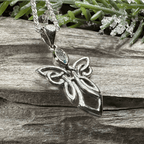 Anja Celtic Angel Necklace - Amethyst