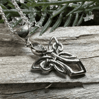Anja Celtic Angel Necklace - Amethyst