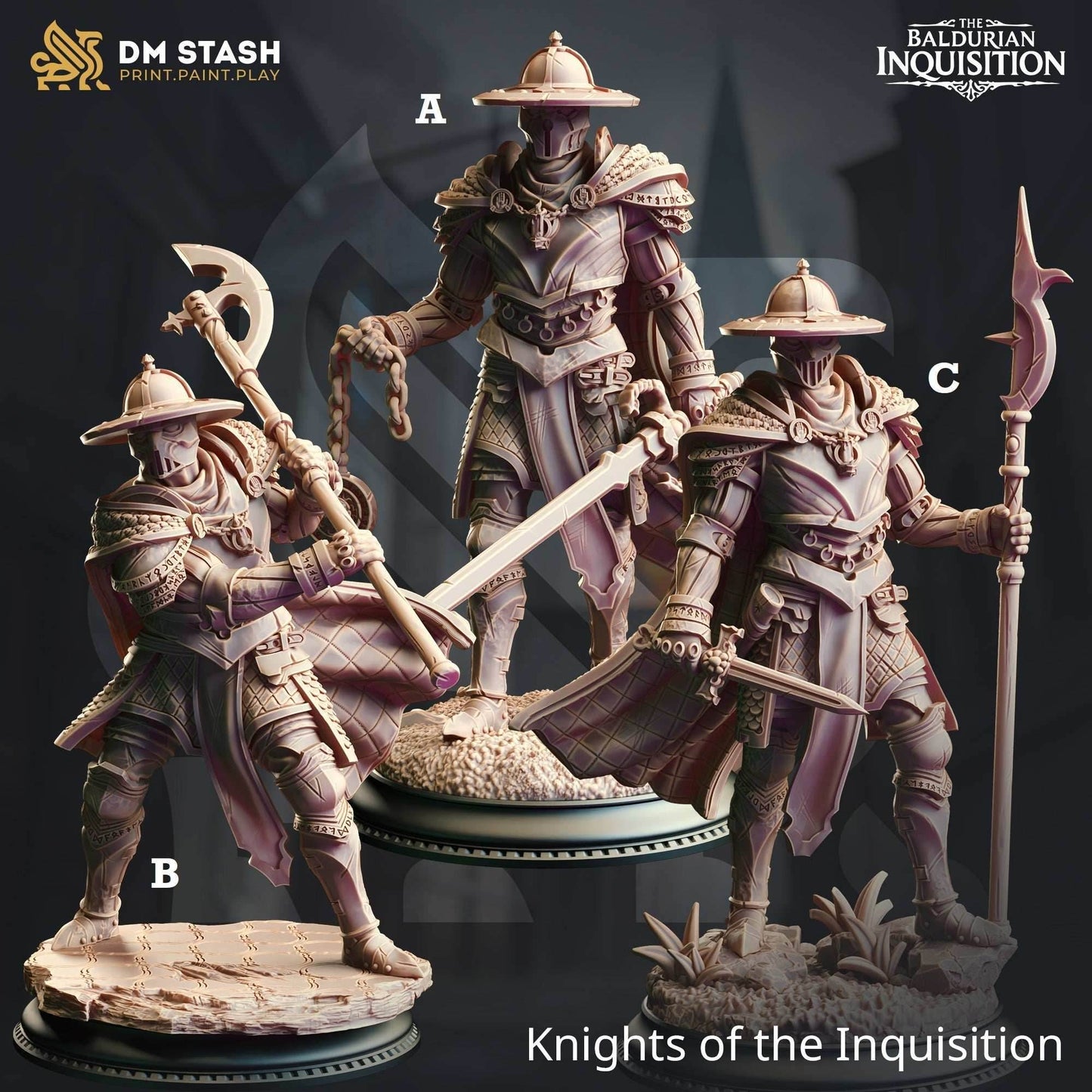 Knights of the Inquisition (Human Soldiers) - 32mm Scale / A - Sword