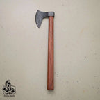 Damascus Steel Scandinavian Working Bearded Axe with Crescent Edge | JW SteelCrafts