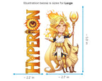 Hyperion Sticker and Magnet - Lord of Light Mythkins™ – Titan God of Light | Waterproof & UV-Proof - Sticker / Large