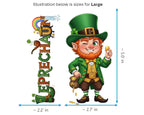 Leprechaun Sticker and Magnet - Guardian of the Gold Mythkins™ – Irish Folklore Fairy | Waterproof & UV-Proof - Sticker / Large