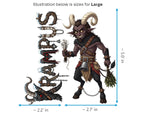 Krampus Sticker and Magnet - Shadow of Saint Nicholas Mythkins™ – Christmas Folklore Demon | Waterproof & UV-Proof - Sticker / Large