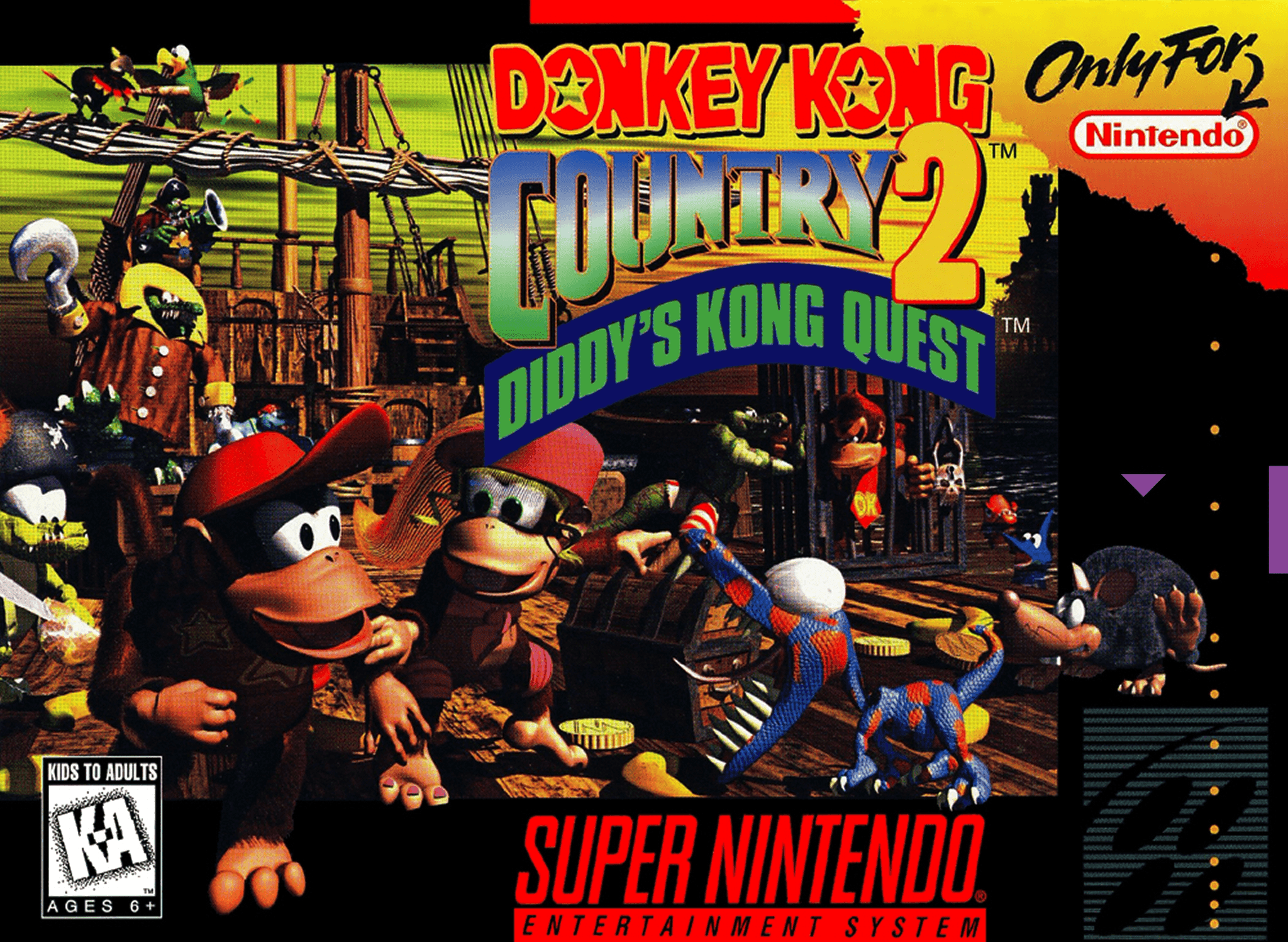 Donkey Kong Country 2: Diddy's Kong Quest (Super Nintendo) - Game Manual Only