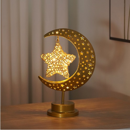 LED Modeling Lamp Creative Personality Iron Moon