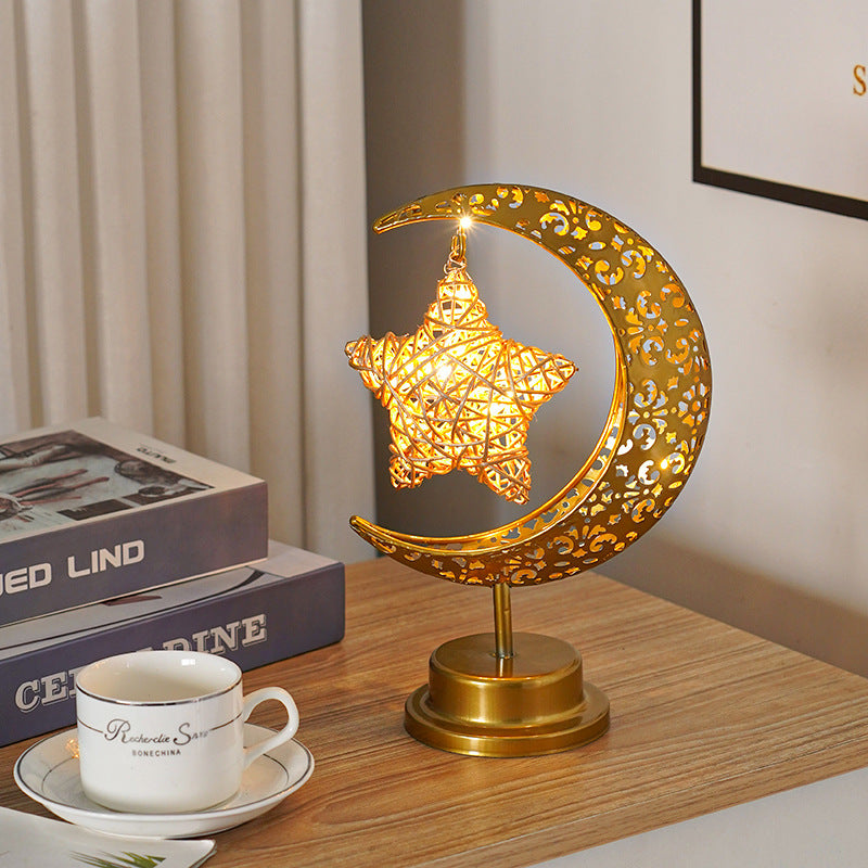 LED Modeling Lamp Creative Personality Iron Moon