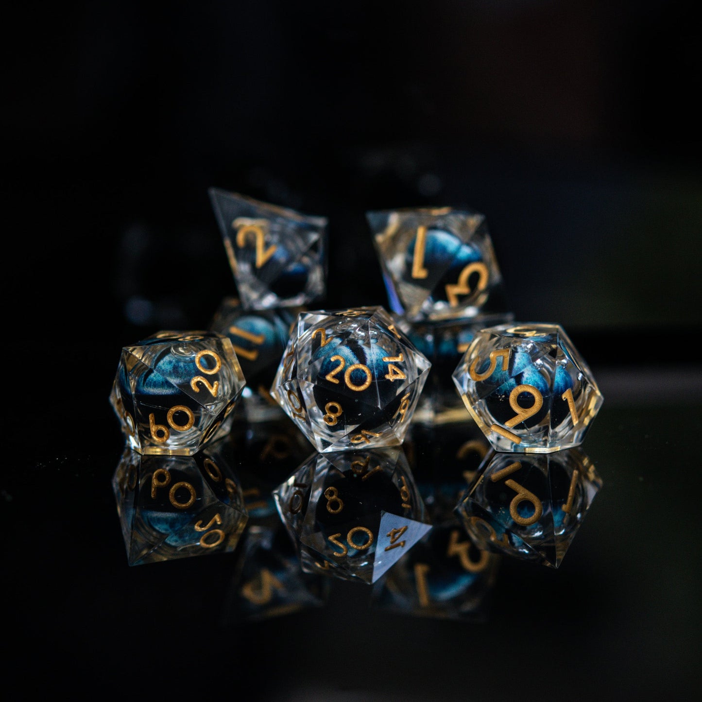 Legacy of Blue Eyes Liquid Core Dice Set