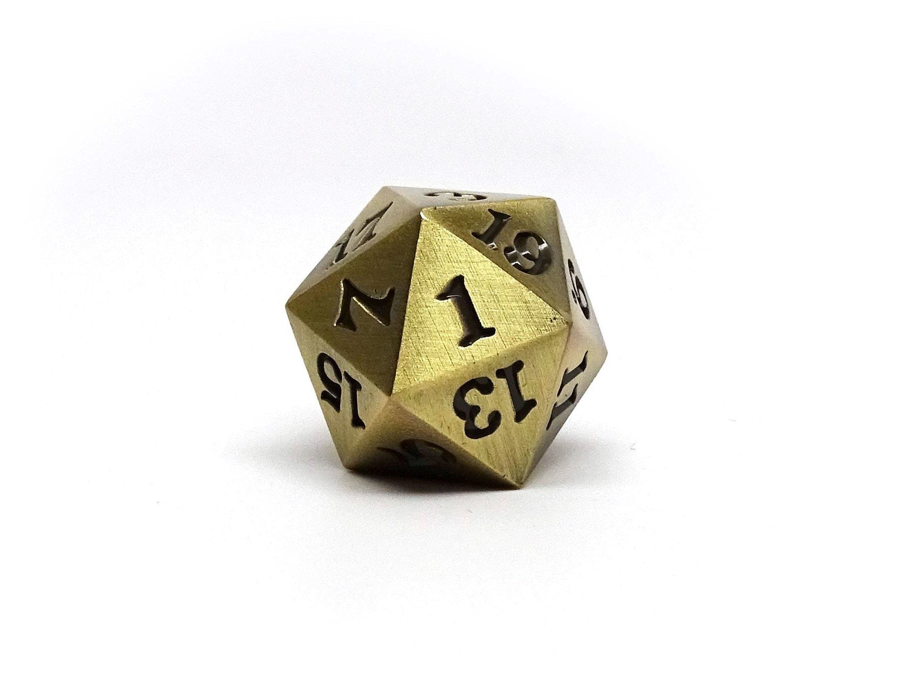 Legendary Bronze D20 Dice - Metal Single 20 Sided Dice