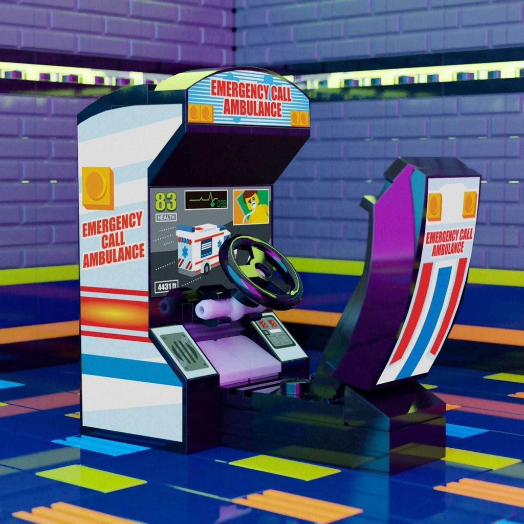 Emergency Call Ambulance - B3 Customs Arcade Racing Game made using LEGO parts - 