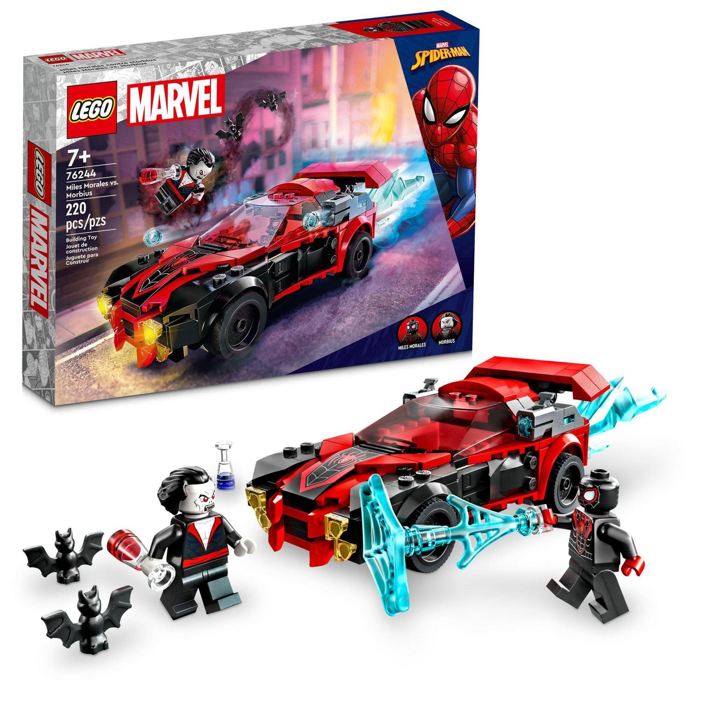 LEGO Marvel Miles Morales vs Morbius [76244 - 220 Pieces]