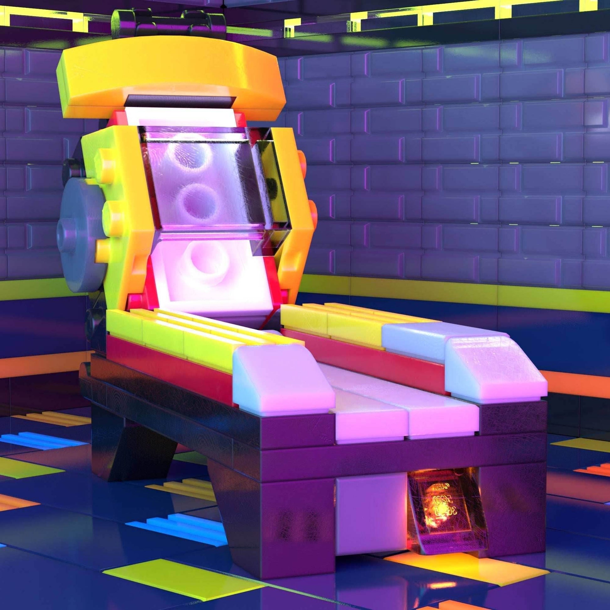 Roller Ball Arcade Machine made from LEGO parts - 