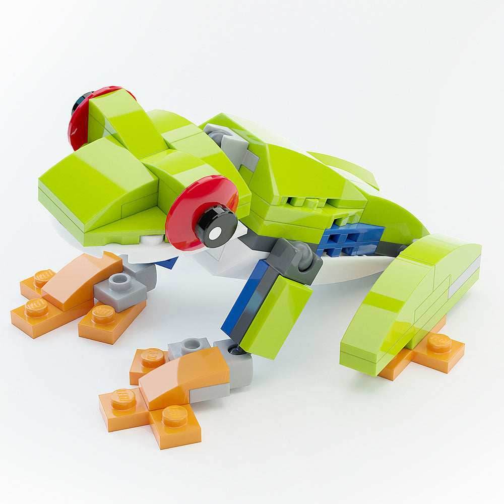 Red-Eye Tree Frog - Custom Building Set made using LEGO parts - B3 Customs - 