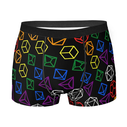 LGBT Dice Pattern LGBT Underpants Homme Panties Men's Underwear Print Shorts Boxer Briefs