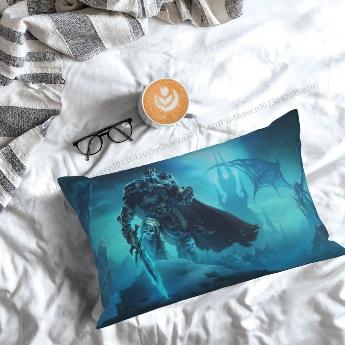 Lich-King Printed Pillow Case World Of Warcraft Backpack Cushions Covers Soft Sofa Decor Pillowcase