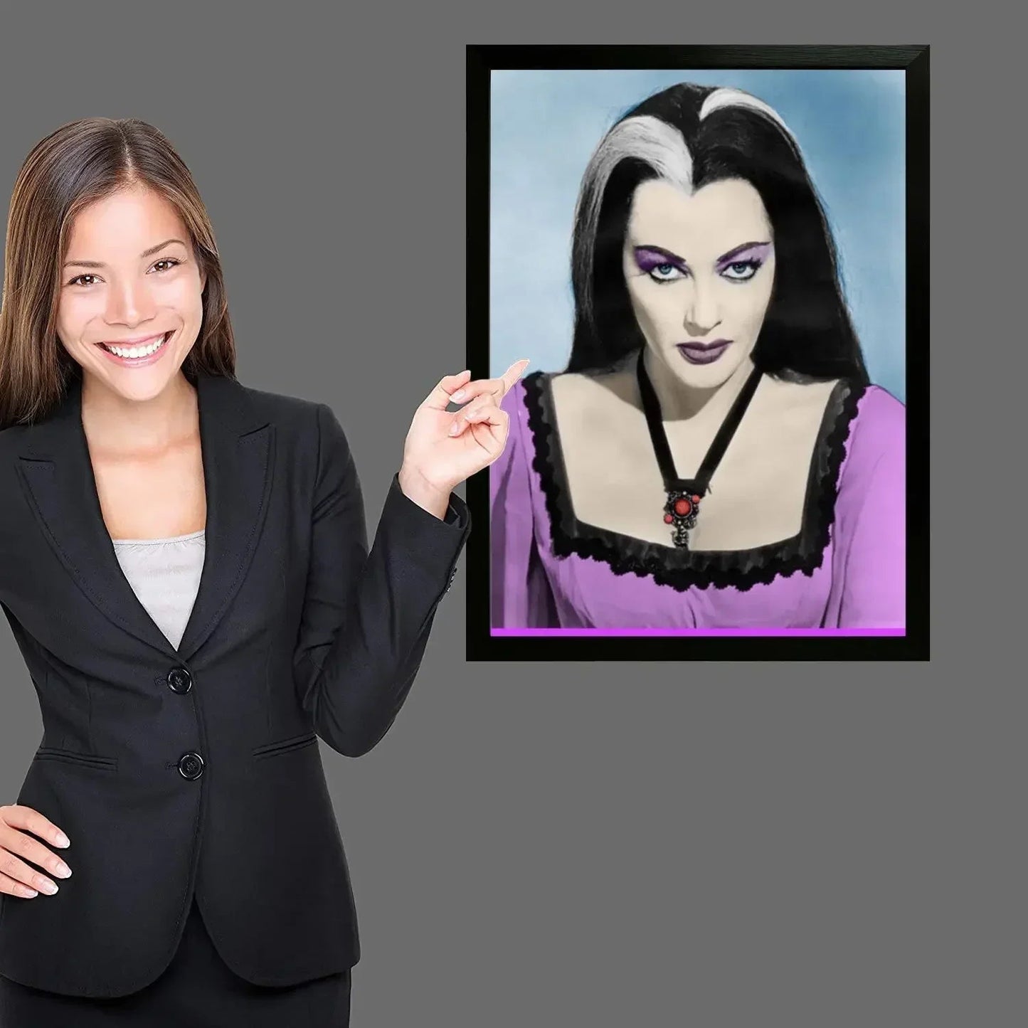 lily munster Poster Prints Wall Art Canvas Painting Poster For Modern Family Living Room Home Decor