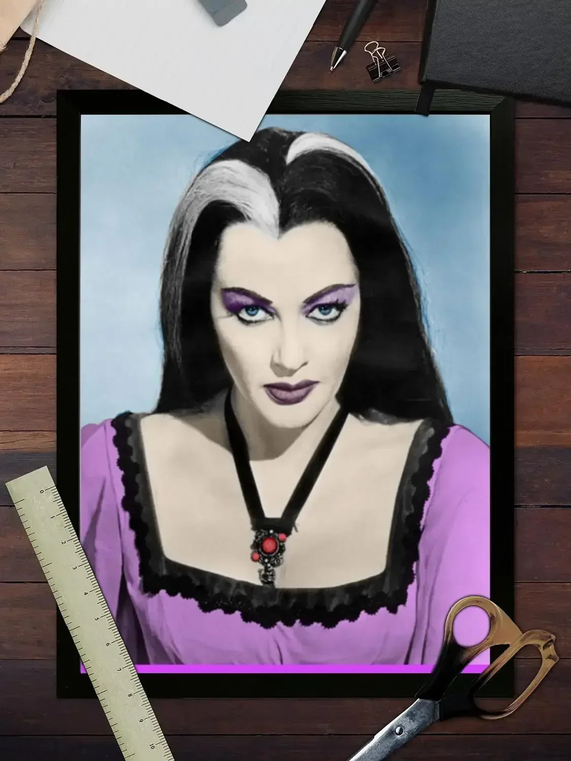 lily munster Poster Prints Wall Art Canvas Painting Poster For Modern Family Living Room Home Decor