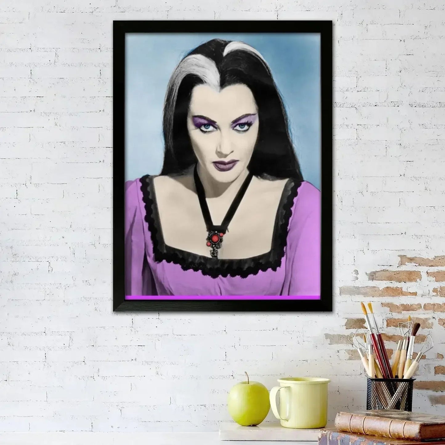 lily munster Poster Prints Wall Art Canvas Painting Poster For Modern Family Living Room Home Decor