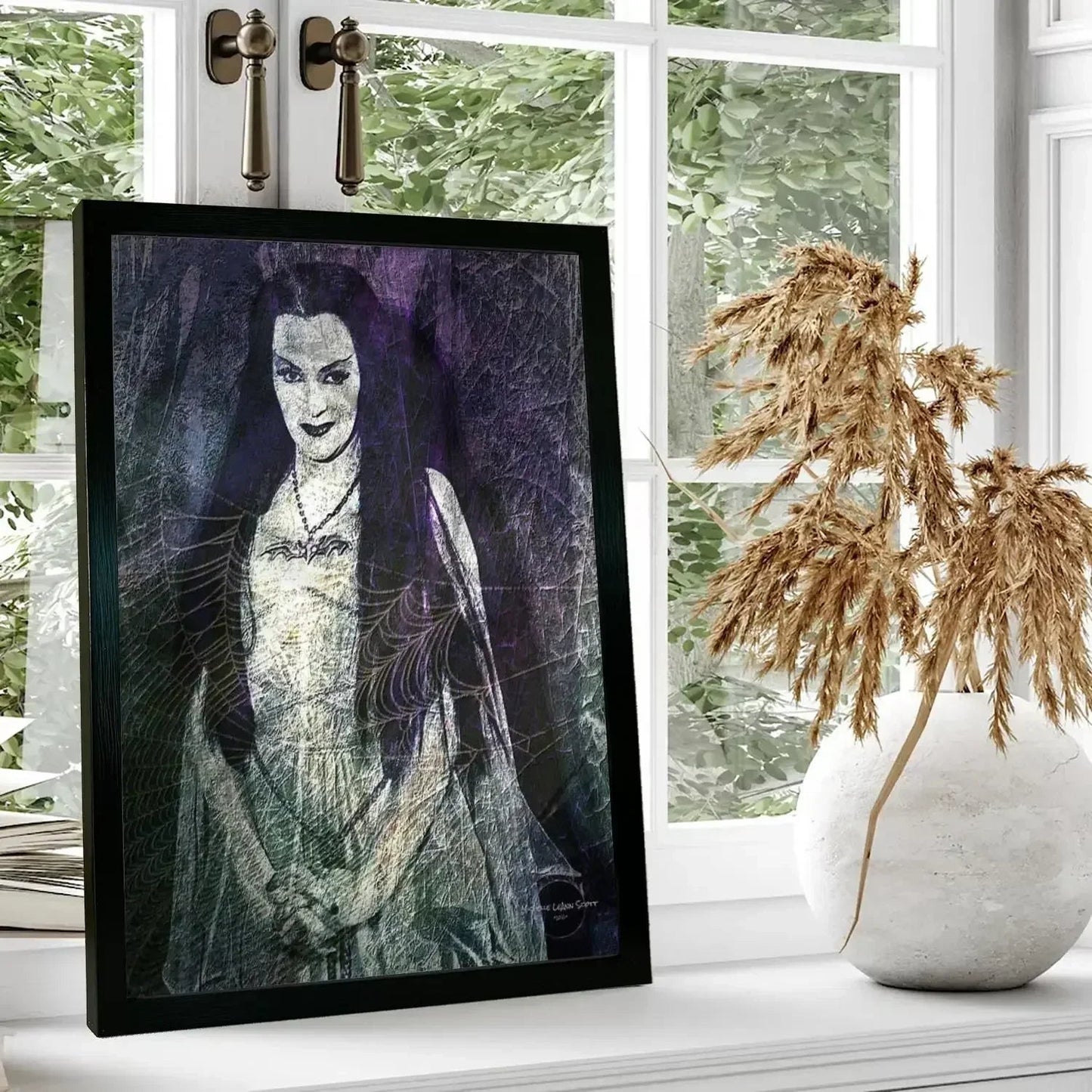 lily munster Poster Prints Wall Art Canvas Painting Poster For Modern Family Living Room Home Decor