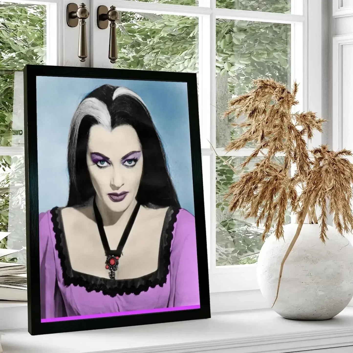 lily munster Poster Prints Wall Art Canvas Painting Poster For Modern Family Living Room Home Decor