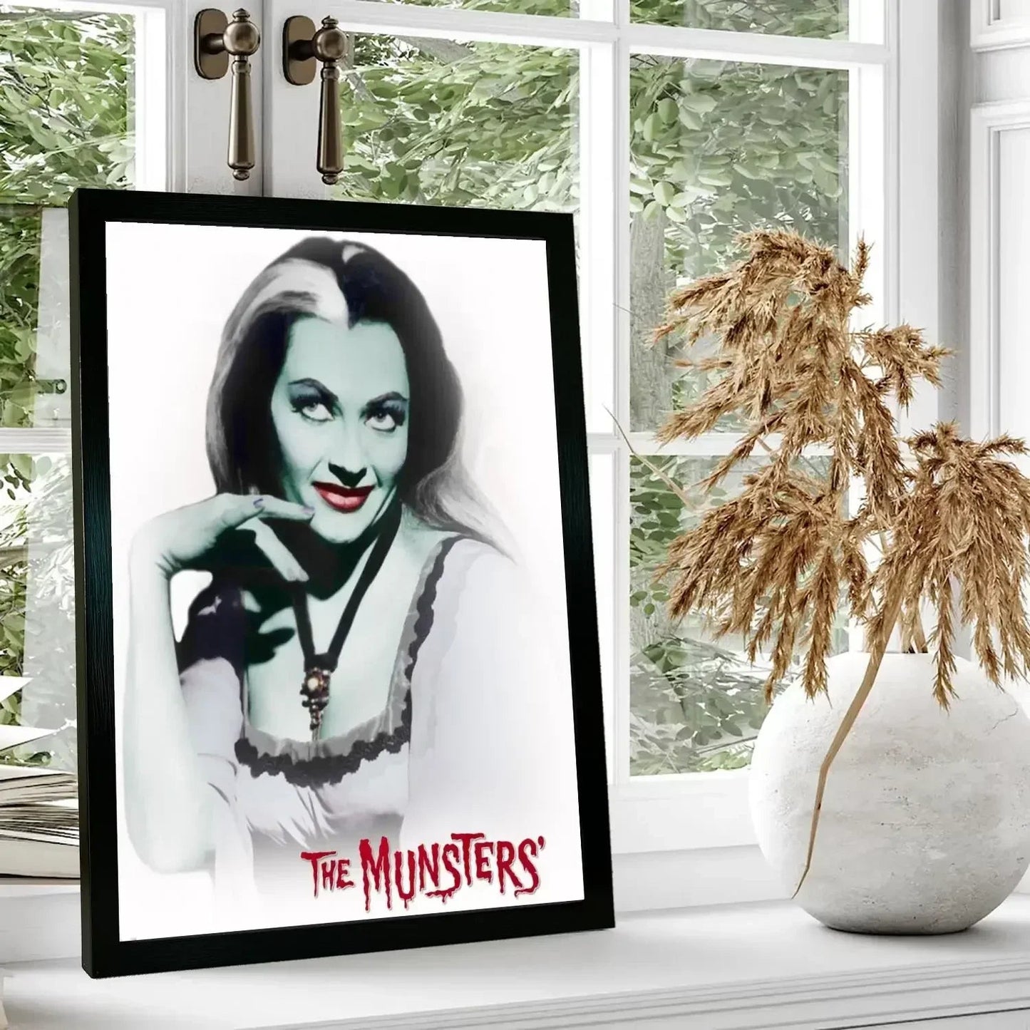 lily munster Poster Prints Wall Art Canvas Painting Poster For Modern Family Living Room Home Decor