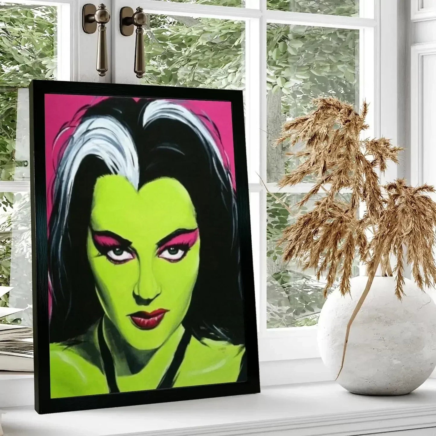 lily munster Poster Prints Wall Art Canvas Painting Poster For Modern Family Living Room Home Decor