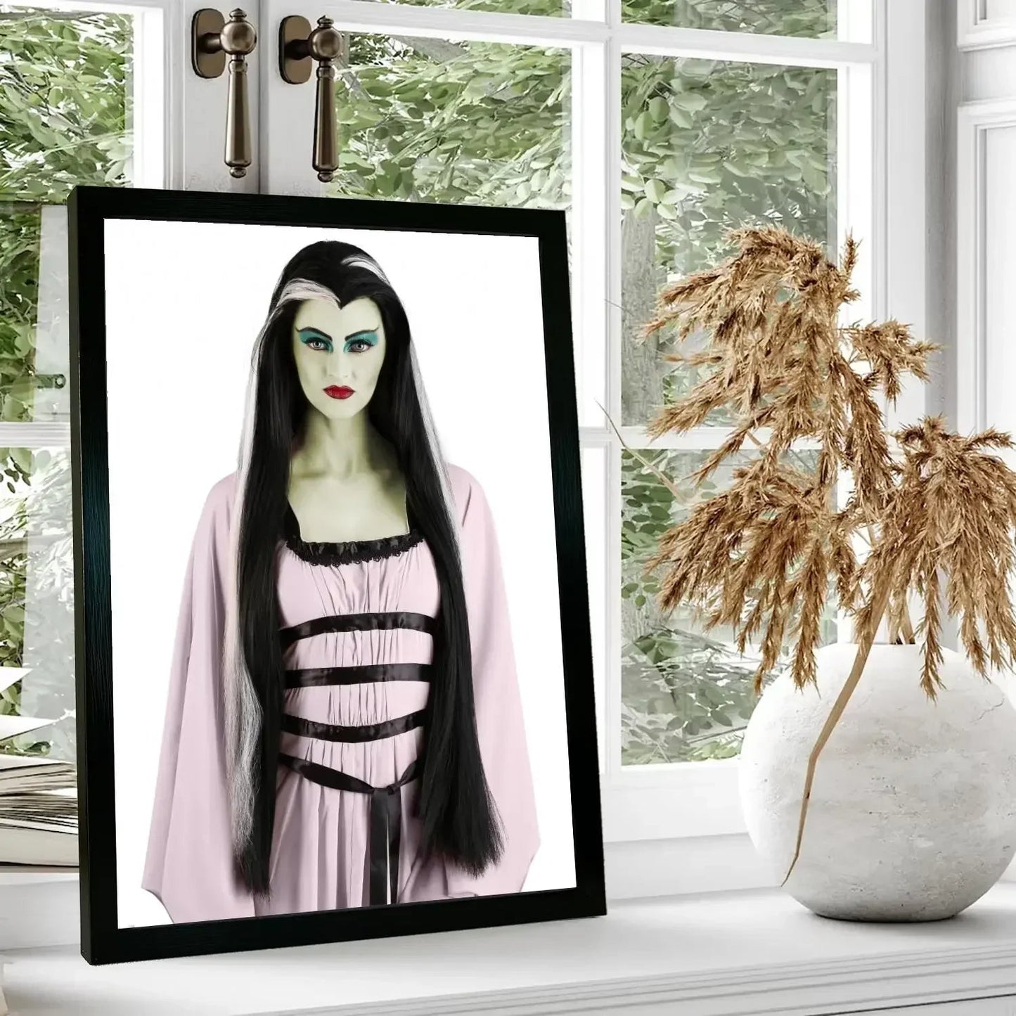 lily munster Poster Prints Wall Art Canvas Painting Poster For Modern Family Living Room Home Decor