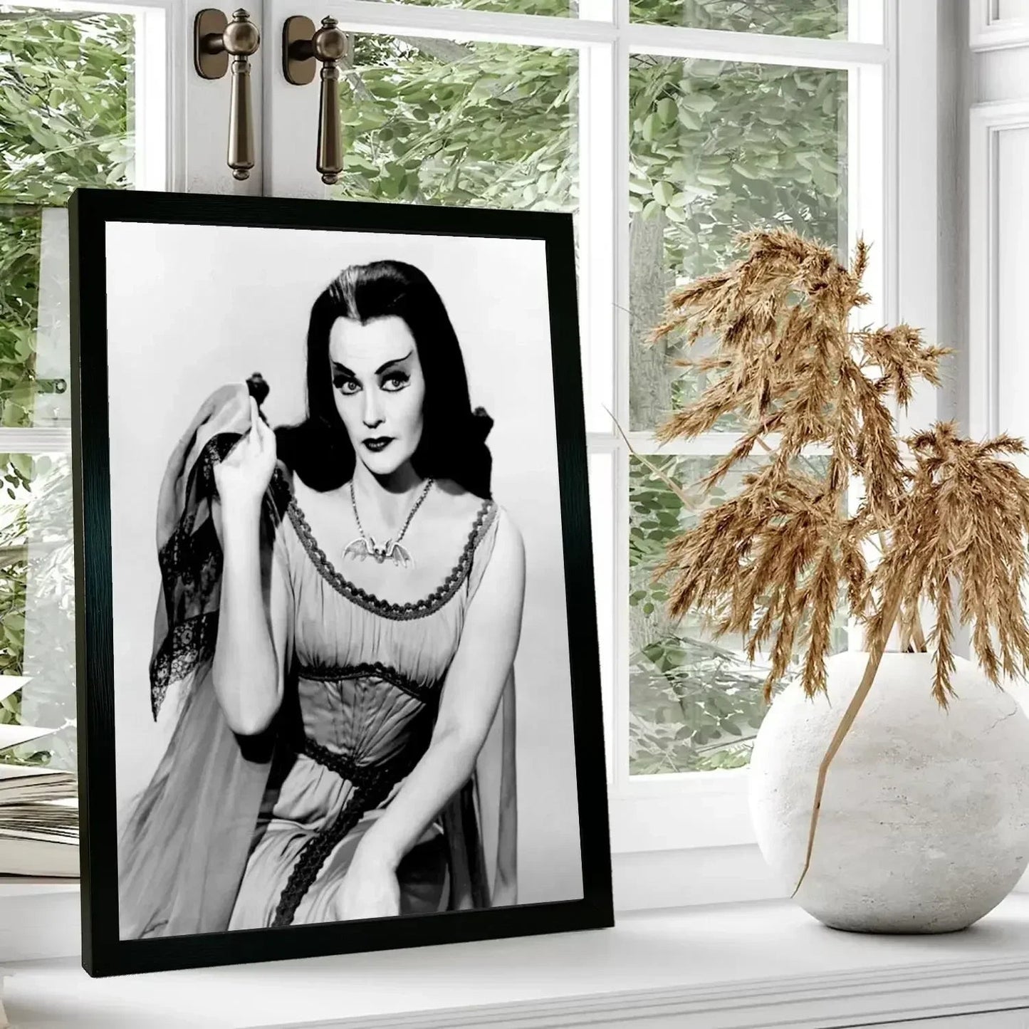 lily munster Poster Prints Wall Art Canvas Painting Poster For Modern Family Living Room Home Decor