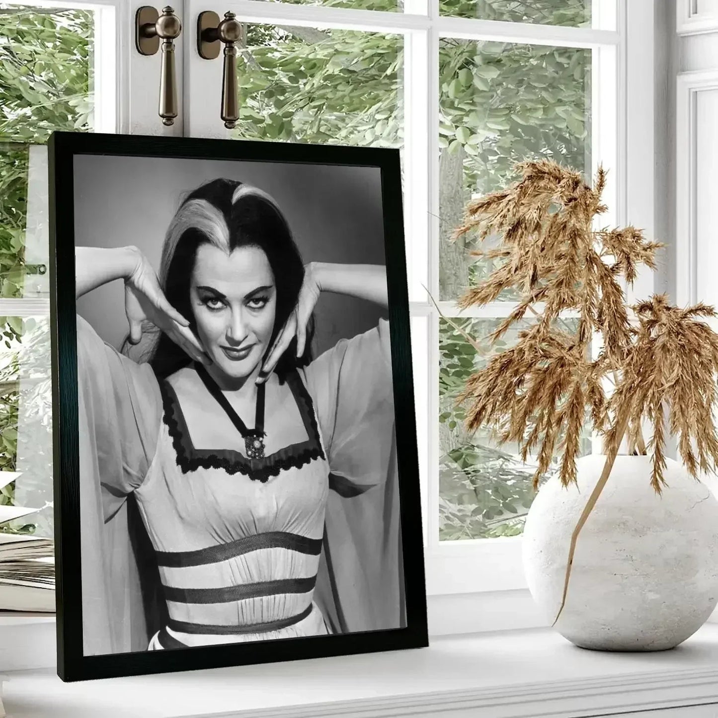 lily munster Poster Prints Wall Art Canvas Painting Poster For Modern Family Living Room Home Decor