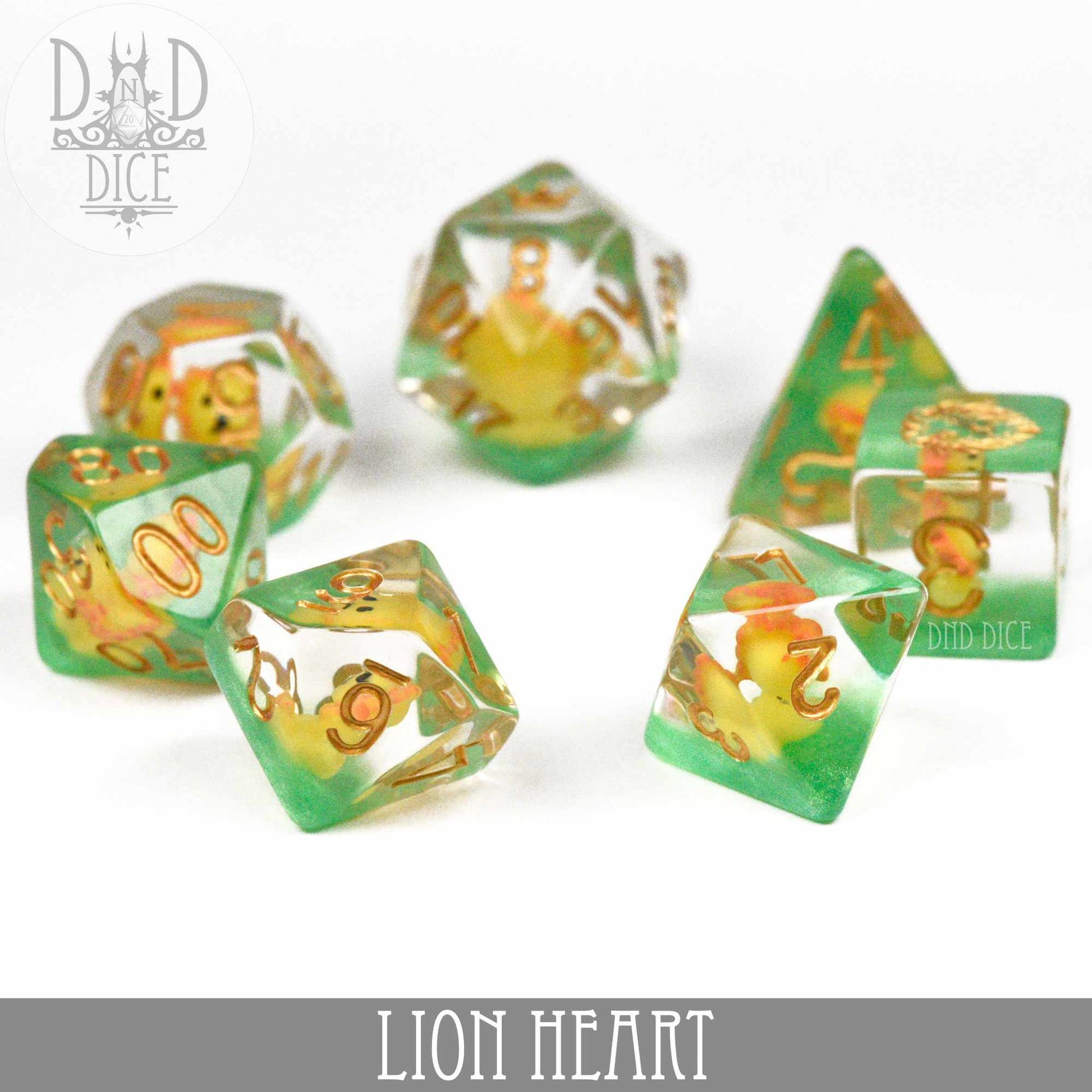 Lion Heart Dice Set