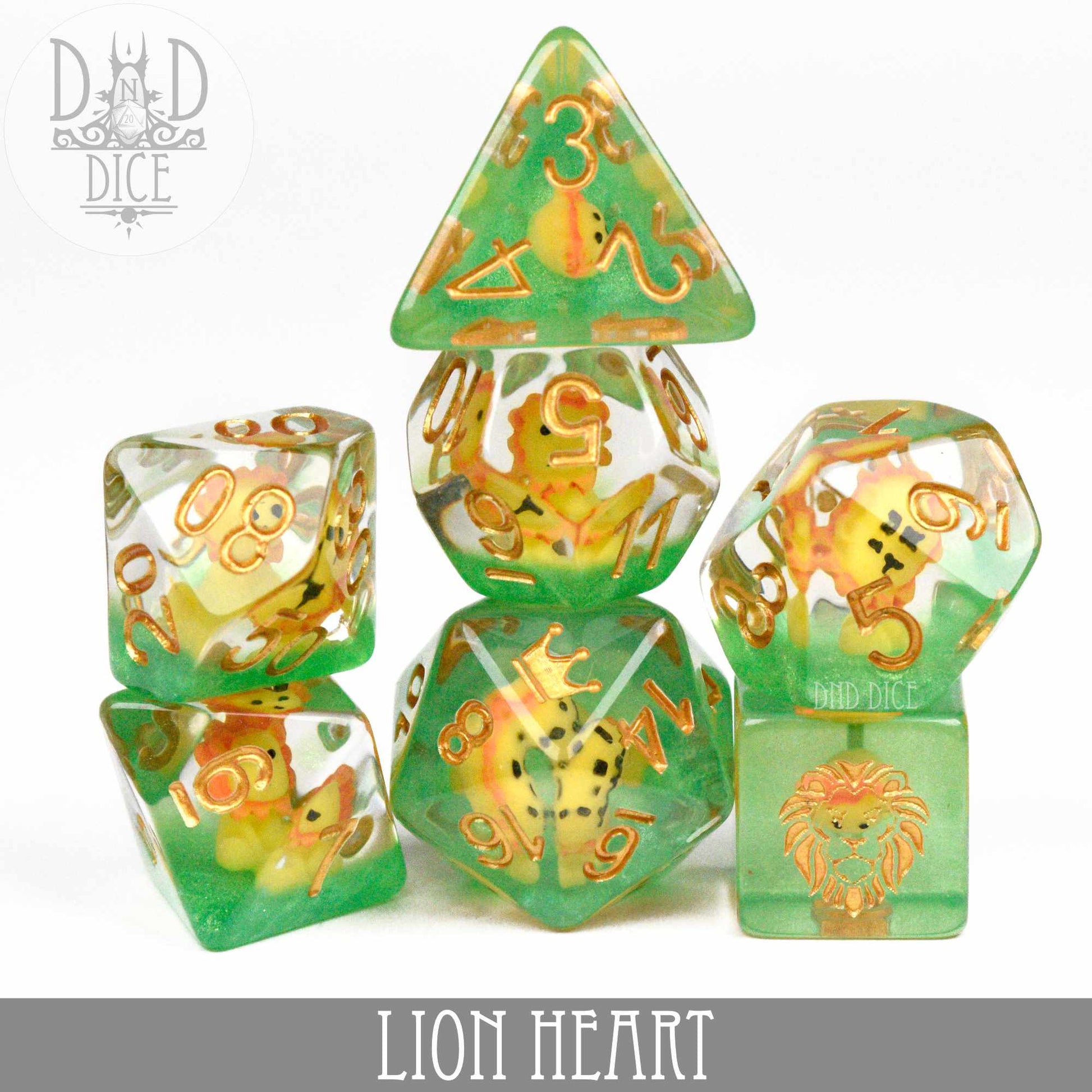 Lion Heart Dice Set