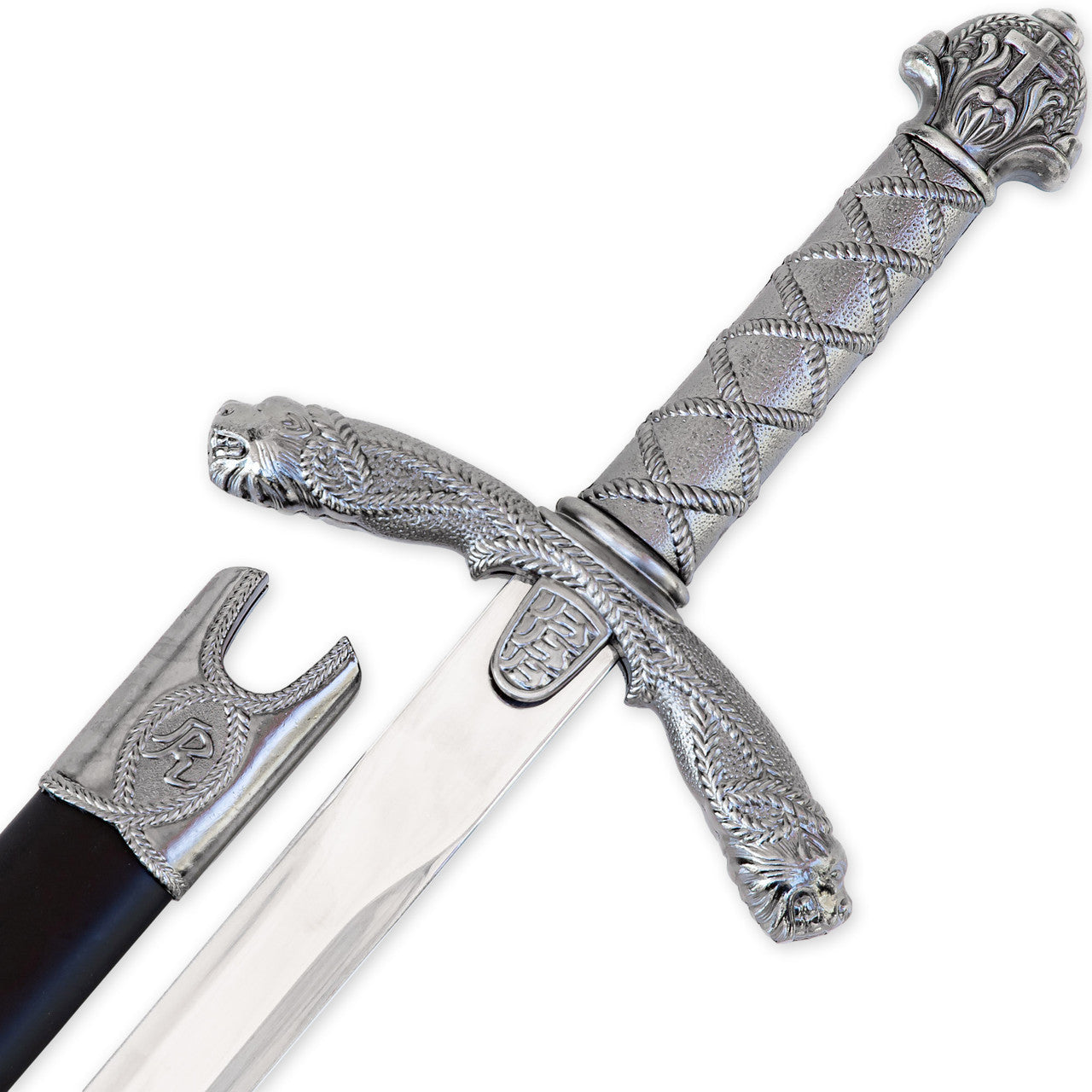 Lionheart Crusader Sword with Cross Emblazoned Pommel