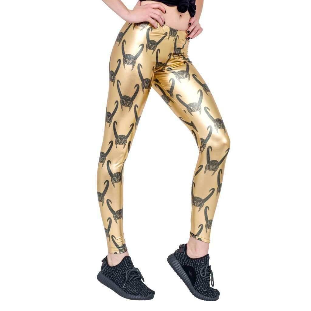 Loki All Over Helmet Print Leggings - S