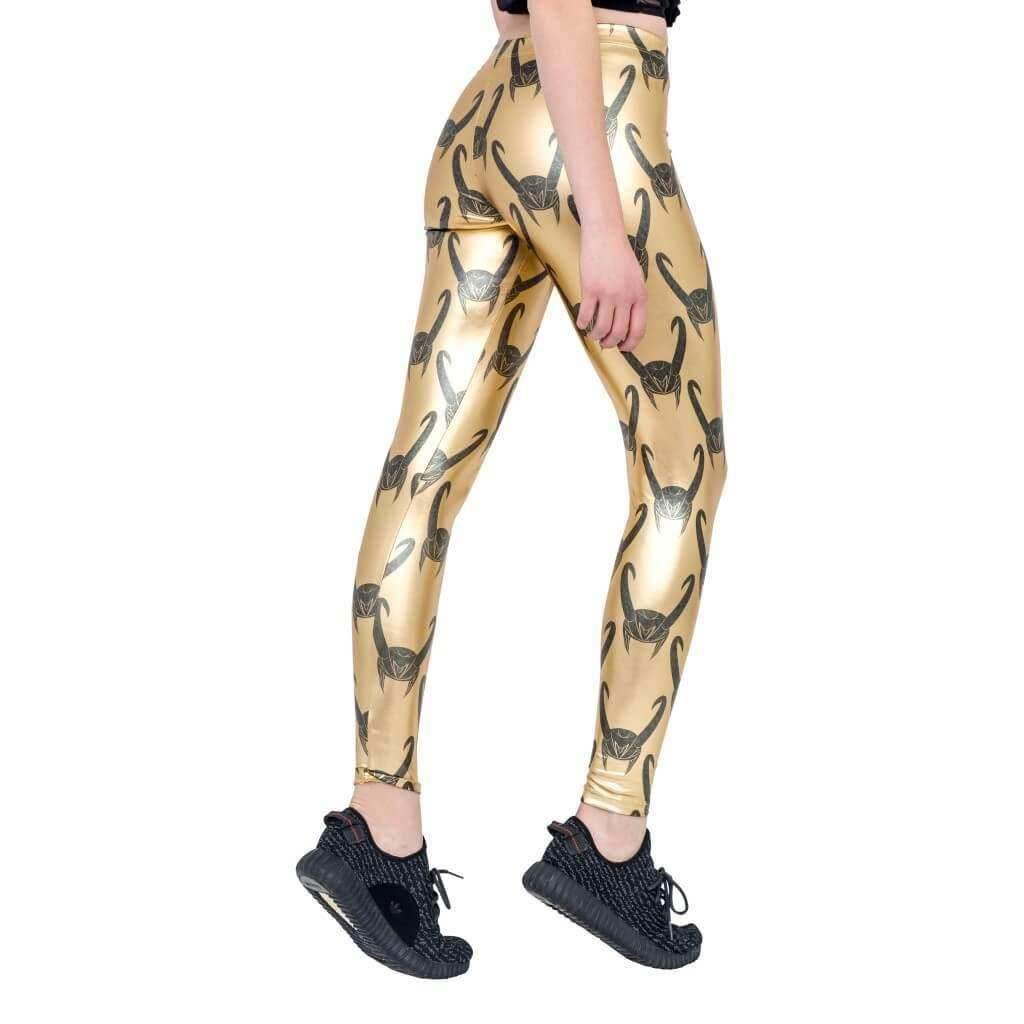 Loki All Over Helmet Print Leggings - S