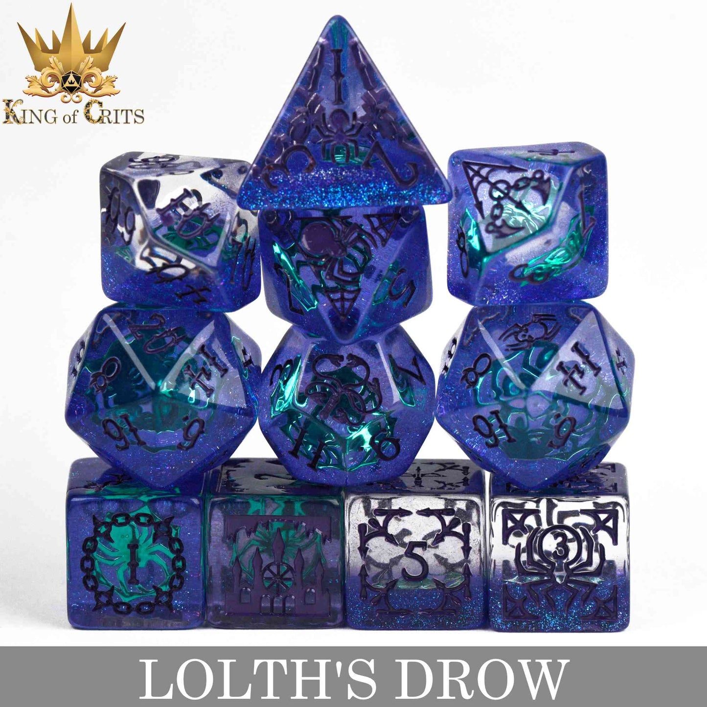 Lolth's Drow 11 Dice Set