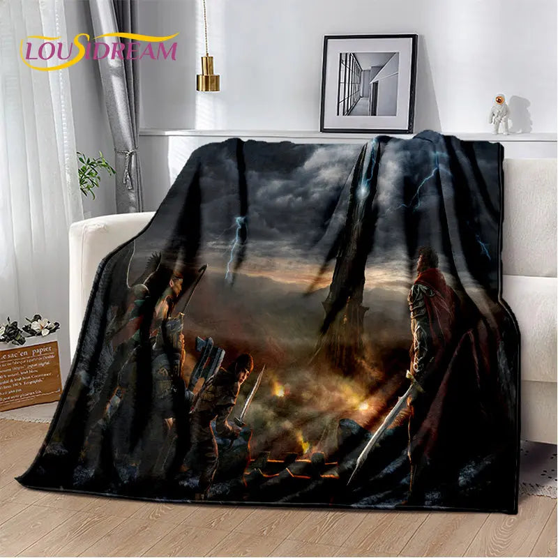 Lord of the Rings Soft Plush Flannel Blanket