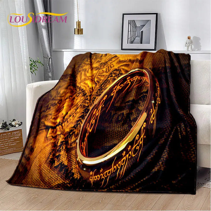 Lord of the Rings Soft Plush Flannel Blanket