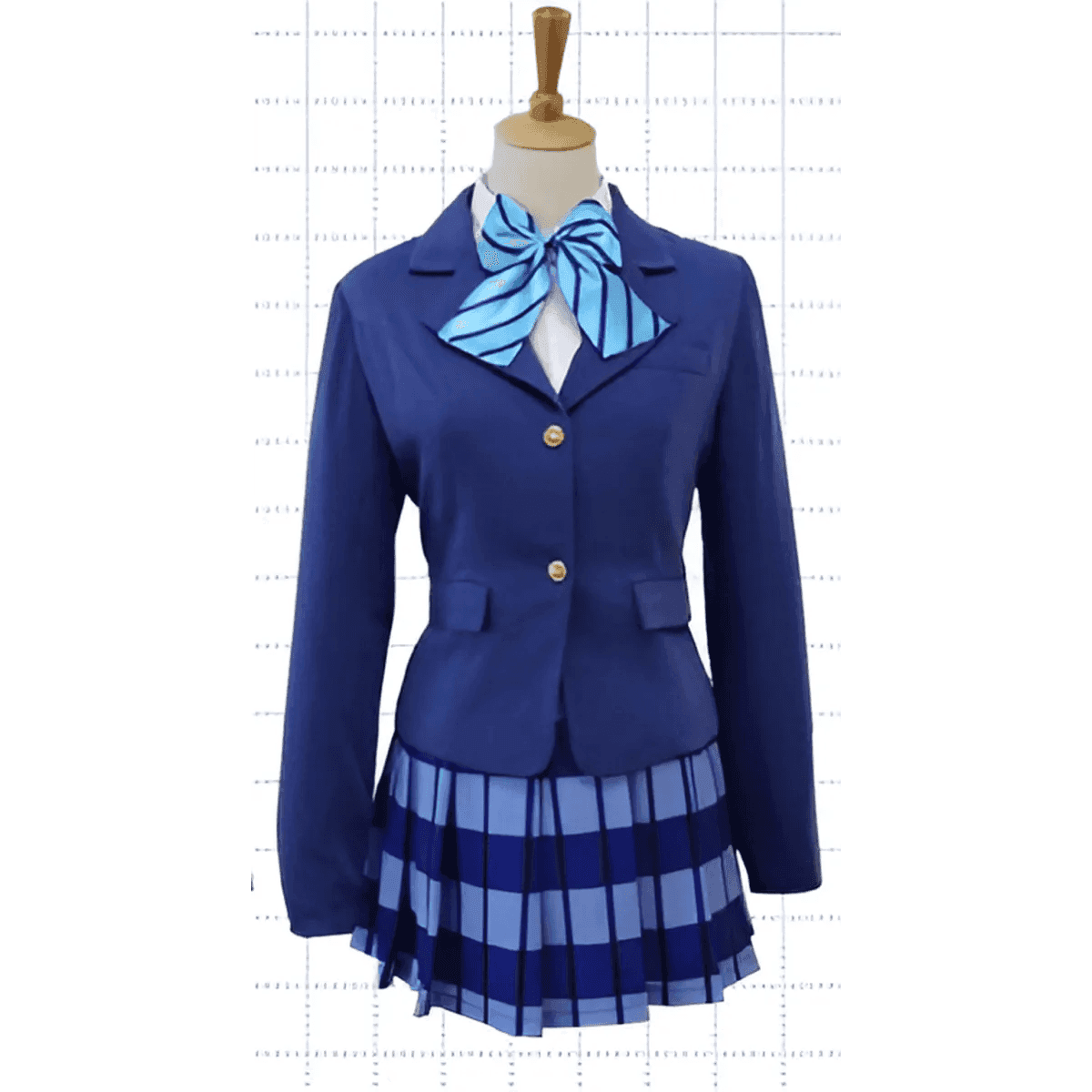 Love Live Cosplay School Uniform - Blue / M / Love Live