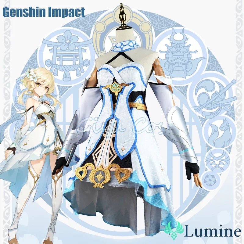 Lumine Cosplay Costume Genshin Impact Adult Carnival Uniform  Anime Halloween Party Costumes Masquerade Women Game